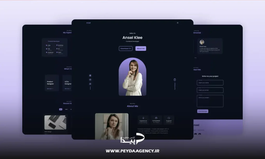طراحی سایت شخصی